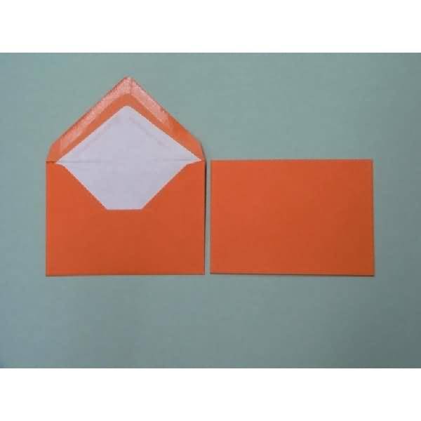 Briefumschläge 125x176mm (DIN B6) 100g/qm gummiert VE=100 Stück orange