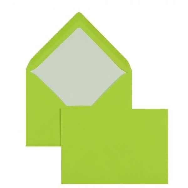 Briefumschläge 81x114mm (DIN C7) 100g/qm gummiert VE=100 Stück maigrün