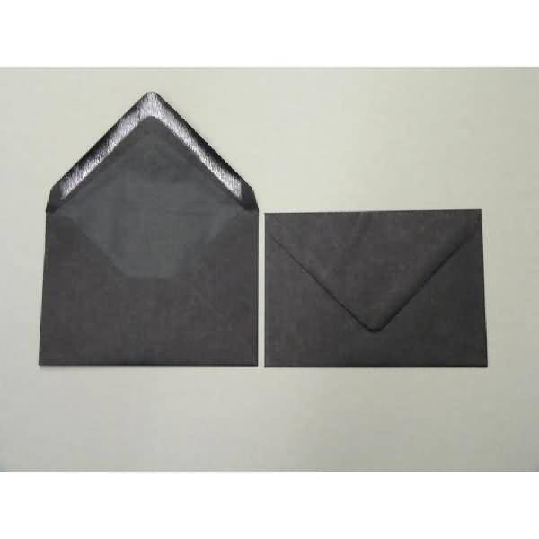 Briefumschläge 81x114mm (DIN C7) 100g/qm gummiert VE=100 Stück schwarz