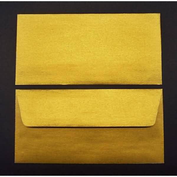 Briefumschläge DINlang 100g/qm gummiert VE=100 Stück gold