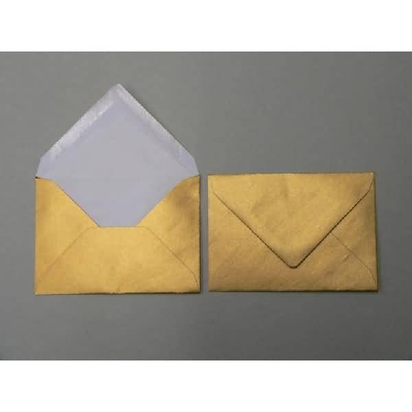 Briefumschläge 125x176mm (DIN B6) 100g/qm gummiert VE=100 Stück gold