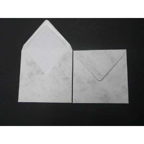 Briefumschläge 164x164mm 100g/qm gummiert VE=100 Stück grau marmora