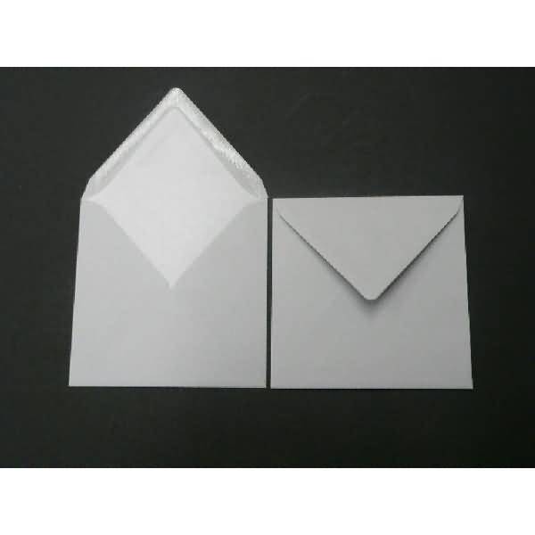 Briefumschläge 164x164mm 100g/qm gummiert VE=100 Stück eisgrau