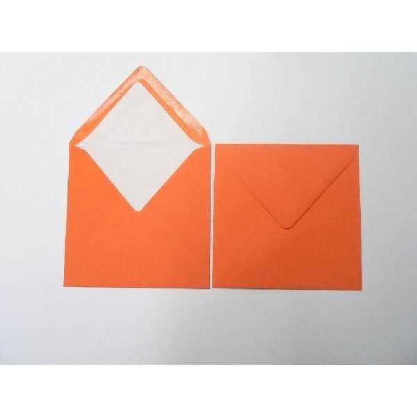 Briefumschläge 164x164mm 100g/qm gummiert VE=100 Stück orange