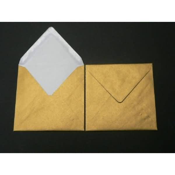 Briefumschläge 164x164mm 100g/qm gummiert VE=100 Stück gold