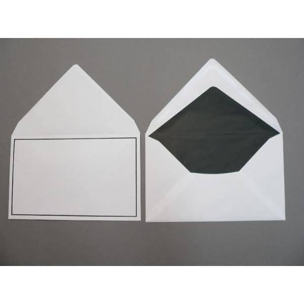 Trauerumschläge 120x191mm 100g/qm gummiert VE=100 Stück weiß halbmatt