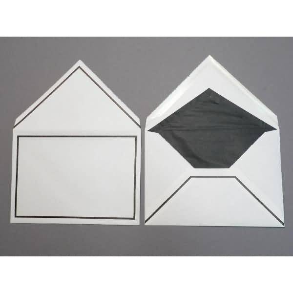 Trauerumschläge C5 120g/qm gummiert VE=100 Stück weiß matt