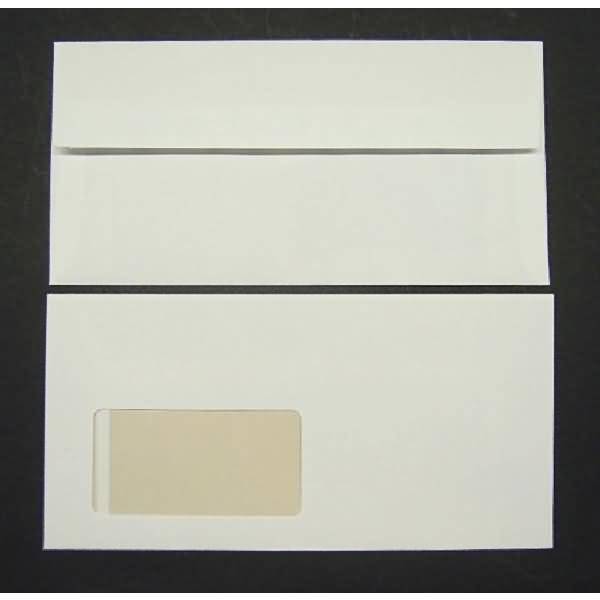 Briefumschläge DINlang 100g/qm haftklebend Fenster VE=250 Stück weiß