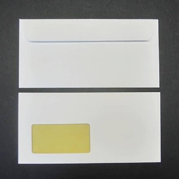 Briefumschläge DINlang 120g/qm haftklebend Fenster VE=250 Stück blanc