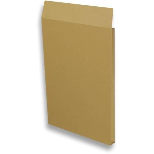 Faltentaschen 229x324x20mm C4 130g/qm haftklebend VE=250 St. braun