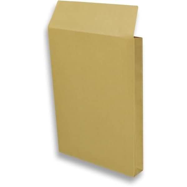 Faltentaschen 250x353x40mm B4 130g/qm haftklebend VE=250 St. braun