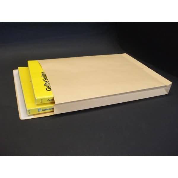 Faltentaschen 250x353x40mm B4 150g/qm haftklebend VE=250 St. braun