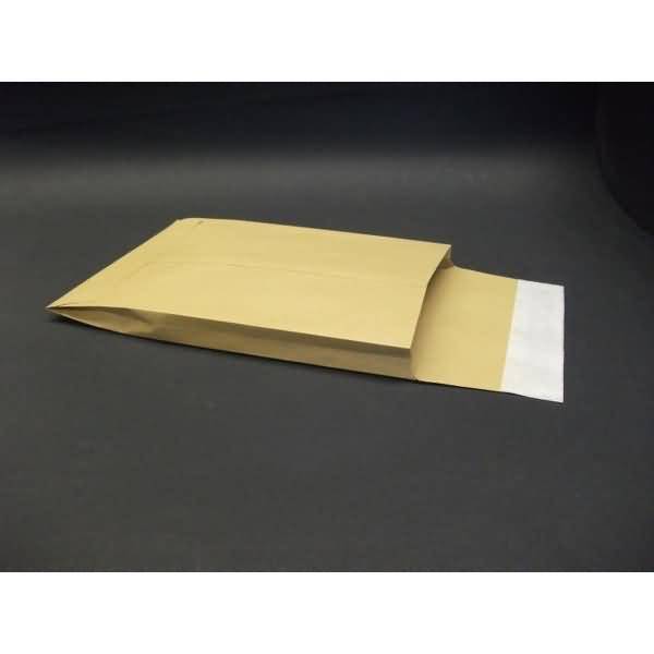 Faltentaschen 176x250x20mm B5 120g/qm haftklebend VE=250 St. braun