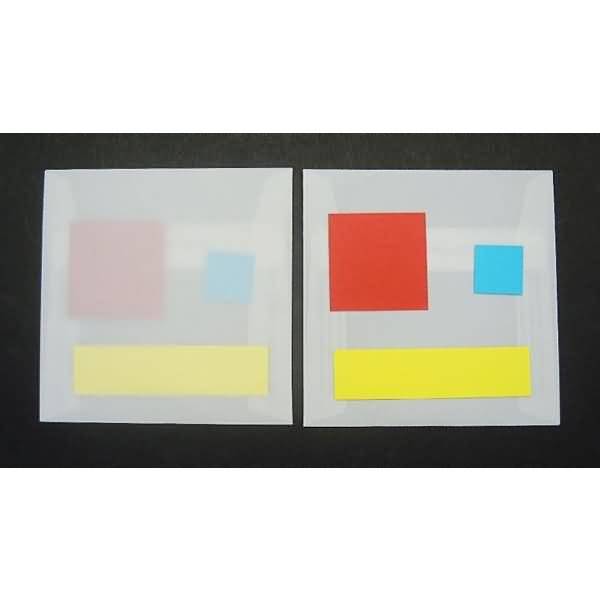 Briefumschläge 130x130mm 100g/qm haftklebend VE=100 Stück transparent-weiß