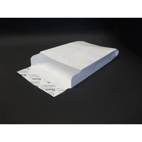 Faltentaschen Tyvek 176x250x40mm B5 54g/qm HK VE=100 Stück weiß