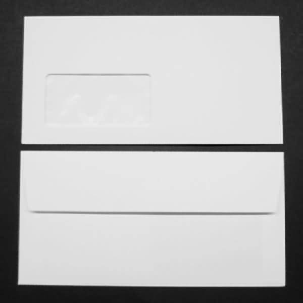 Briefumschläge Conqueror Smooth Glatt DL 120g/qm HK Fenster VE=500 St. Diam.weiß