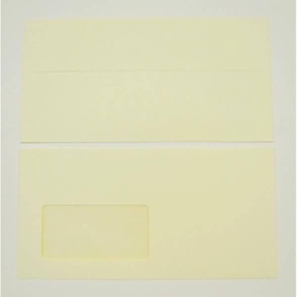 Briefumschläge Conqueror Smooth Glatt DL 120g/qm HK Fenster VE=500 St. creme