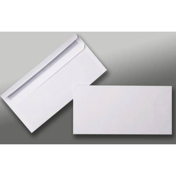 Briefumschläge DINlang 75g/qm selbstklebend VE=1000 Stück weiß