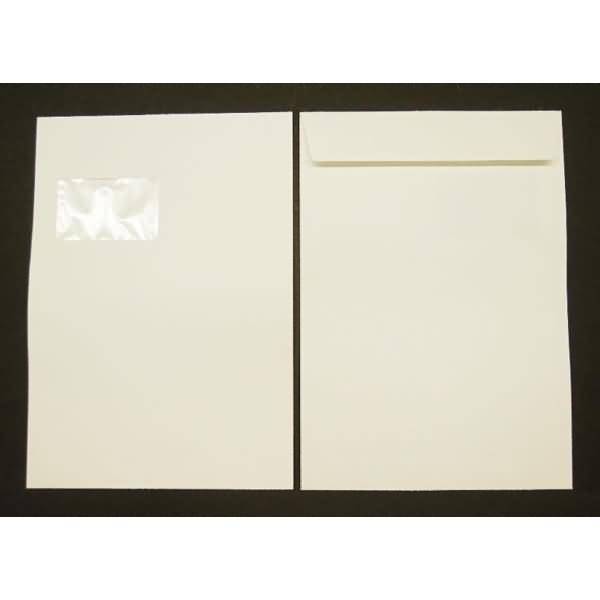 Versandtaschen Conqueror Texture C4 120g/qm haftklebend Fenster VE=250 St. weiß