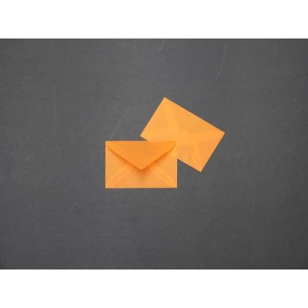 Briefumschläge Offset transparent 60x90mm 100g/qm ohne VE=100 Stück mango