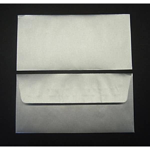 Briefumschläge DINlang 100g/qm gummiert VE=100 Stück silber