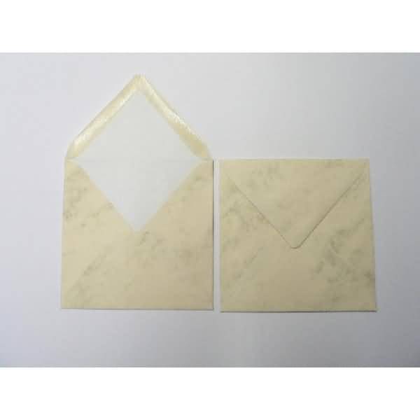 Briefumschläge 164x164mm 100g/qm gummiert VE=100 Stück chamois marmora