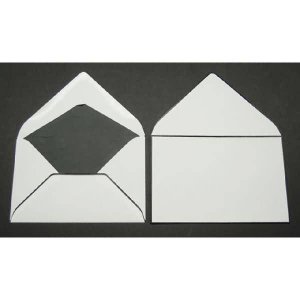 Trauerumschläge 109x168mm 90g/qm gummiert VE=100 Stück weiß