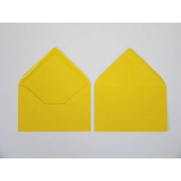 Briefumschläge 120x180mm 120g/qm gummiert VE=100 Stück butterblumengelb