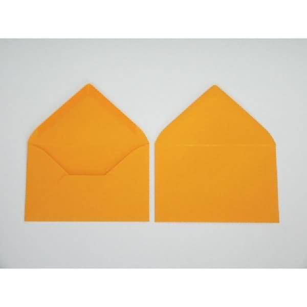 Briefumschläge 110x156mm 120g/qm gummiert VE=100 Stück zartorange