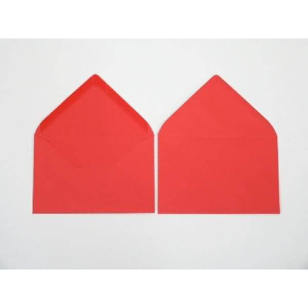 Briefumschläge 110x156mm 120g/qm gummiert VE=100 Stück rubin