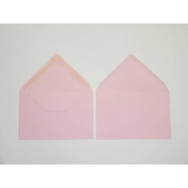 Briefumschläge 120x180mm 120g/qm gummiert VE=100 Stück zartrosa