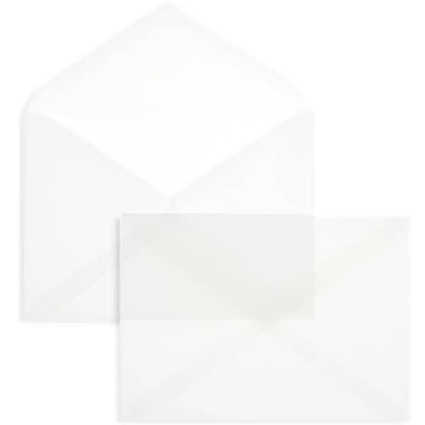 Briefumschläge Offset transparent 125x176mm (DIN B6) 90g/qm NK VE=100 Stück weiß