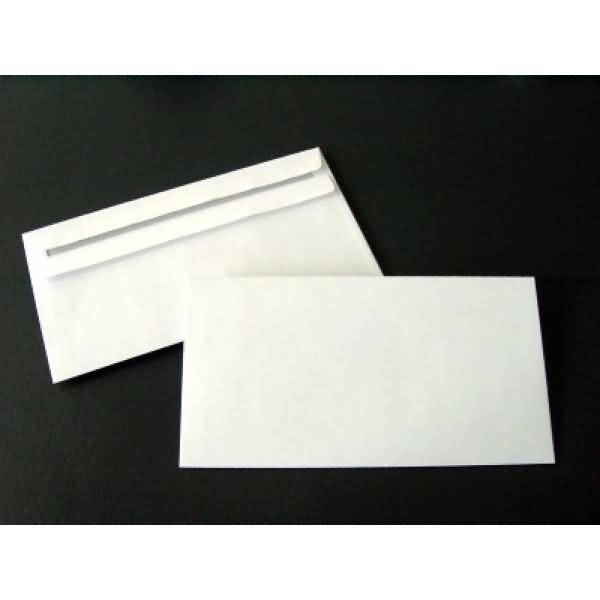 Briefumschläge 125x235mm 80g/qm selbstklebend VE=1000 Stück weiß