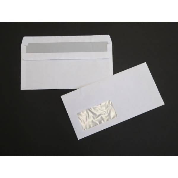 Briefumschläge DIN C6/5 75g/qm selbstklebend Fenster VE=1000 Stück weiß
