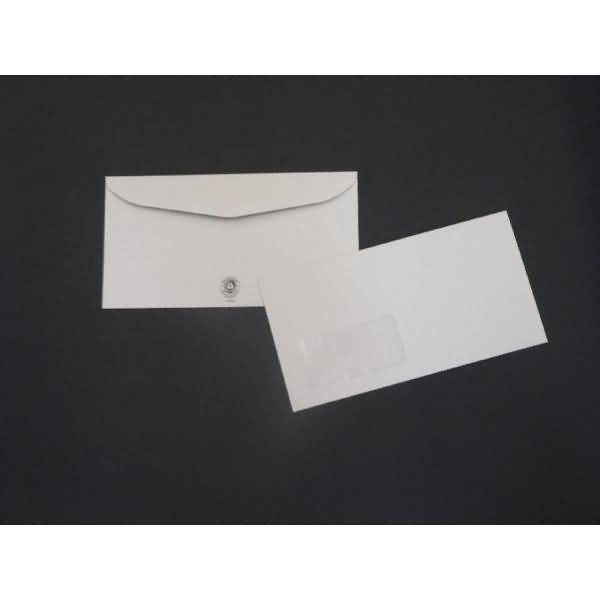 Kuvertierhüllen 125x235mm 75g/qm gummiert Fenster VE=1000 Stück grau