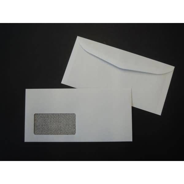 Kuvertierhüllen DIN C6/5 80g/qm gummiert Fenster VE=1000 Stück weiß