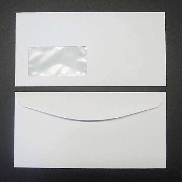 Kuvertierhüllen DIN C6/5 100g/qm gummiert Fenster VE=500 Stück weiß