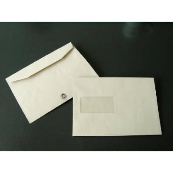 Kuvertierhüllen C5 75g/qm gummiert Fenster VE=500 Stück grau