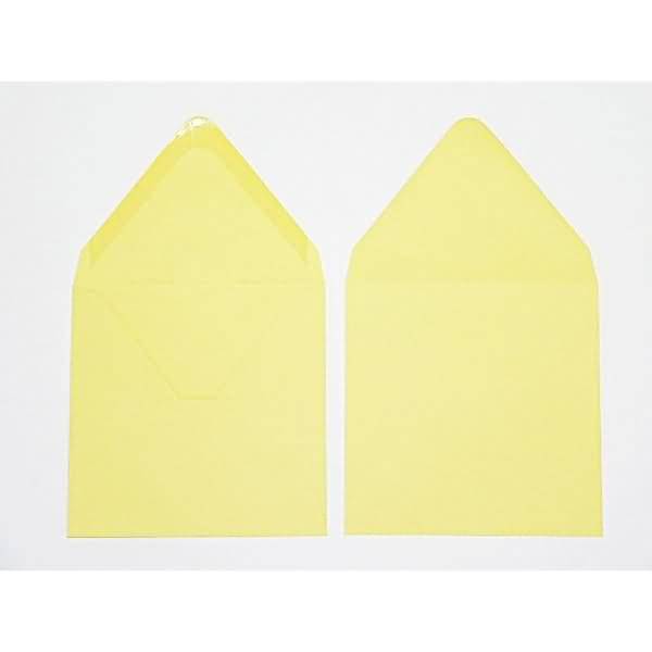 Briefumschläge 160x160mm 120g/qm gummiert VE=100 Stück saharagelb