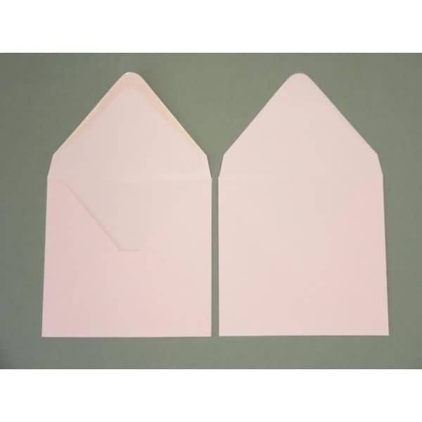 Briefumschläge 120x120mm 120g/qm gummiert VE=100 Stück zartrosa