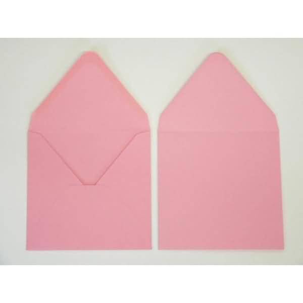 Briefumschläge 120x120mm 120g/qm gummiert VE=100 Stück tiefrosa