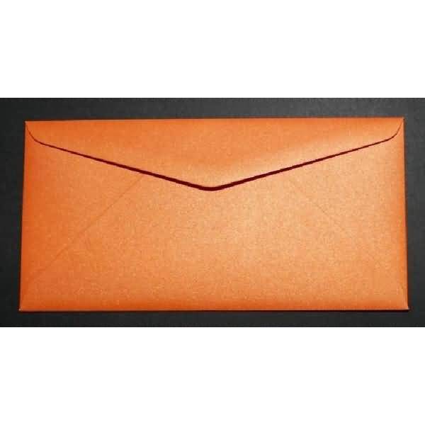 Briefumschläge DINlang 120g/qm gummiert VE=100 Stück glamour orange
