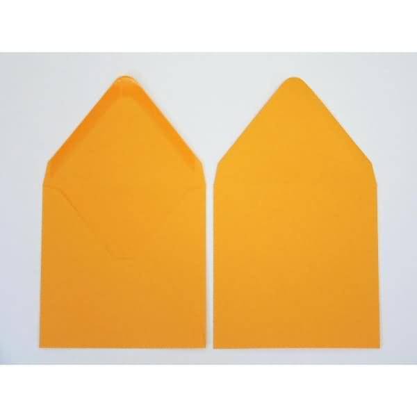Briefumschläge 120x120mm 120g/qm gummiert VE=100 Stück zartorange