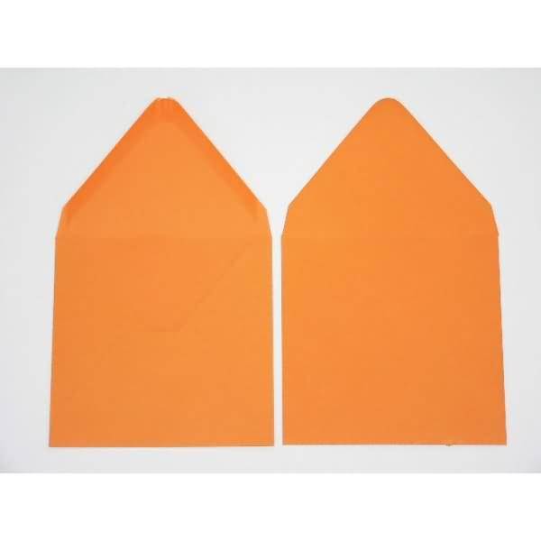 Briefumschläge 120x120mm 120g/qm gummiert VE=100 Stück apfelsine