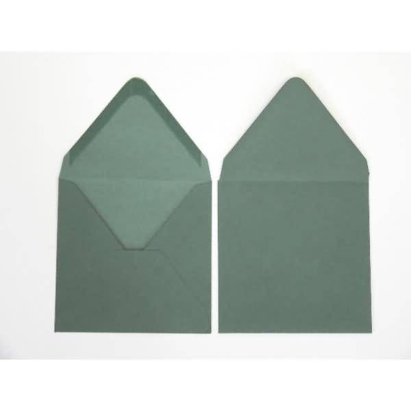 Briefumschläge 140x140mm 120g/qm gummiert VE=100 Stück tannengrün