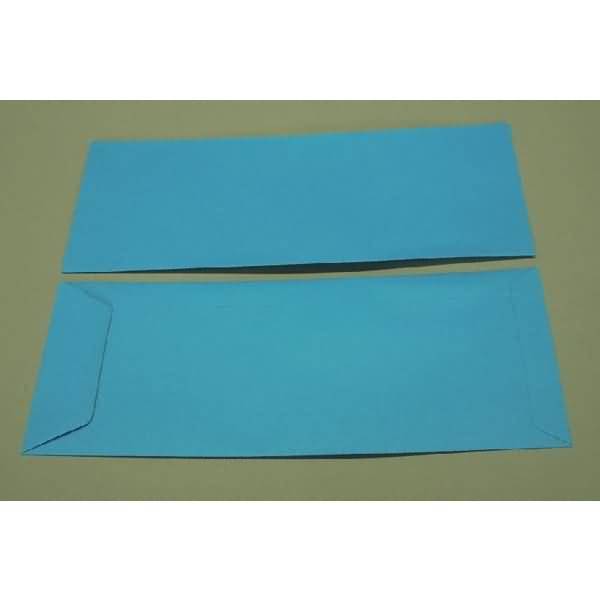 Versandtaschen 125x312mm 120g/qm gummiert VE=100 Stück azurblau