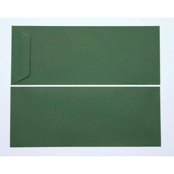 Versandtaschen 125x312mm 120g/qm gummiert VE=100 Stück tannengrün