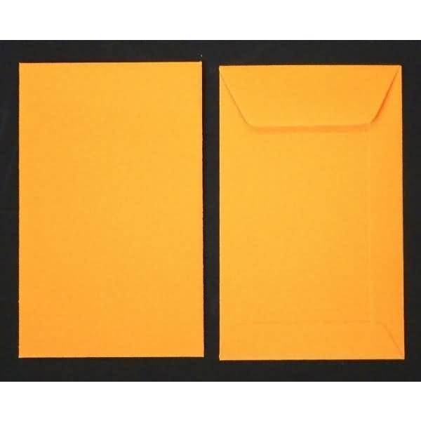 Versandtaschen 65x105mm 120g/qm gummiert VE=100 Stück zartorange