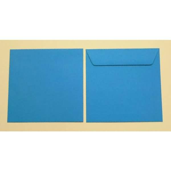 Briefumschläge 220x220mm 120g/qm gummiert VE=100 Stück azurblau