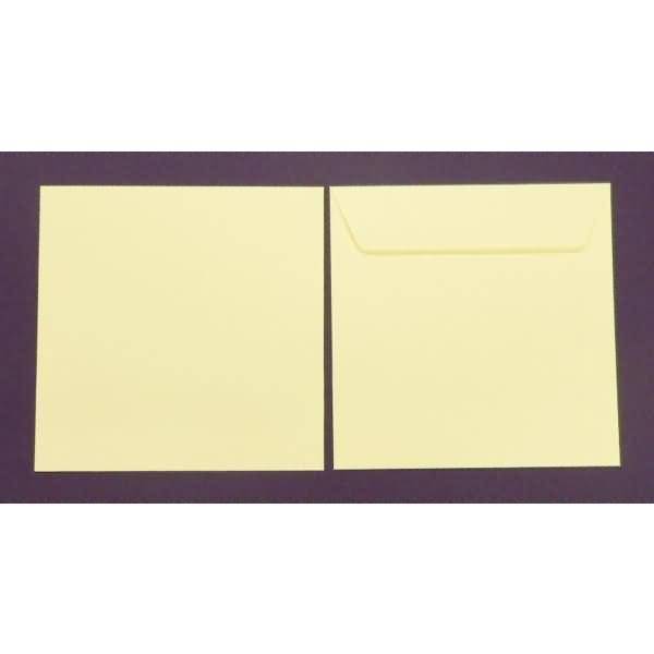 Briefumschläge 220x220mm 120g/qm gummiert VE=100 Stück saharagelb